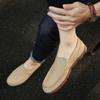 One-pedal Driving Shoes Spring Fashion Men's Canvas Shoes Large Size Lazy Shoes Old Beijing Cloth Shoes