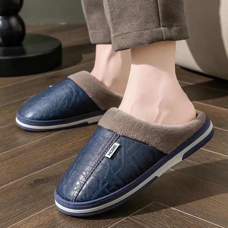 Herren Hausschuhe Schuhe für Herren Hausschuhe Wasserdicht Fell Abriebfest Belüften Paar Damen Hausschuhe Rutschfest Unisex