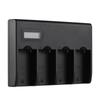 NP-F550-Akkuladegerät, 4-fach-Ladegerät mit LED-Anzeigen, 4 Stück NP-F550-Akkus, 7,4 V, 2200 mAh