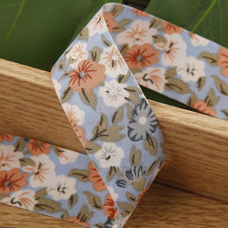 5yards 25/38MM Double-Side Flower Rose Printed Ribbon for Clothing Sewing Supplies DIY Hair Bows Hat Decor Craft Accessories