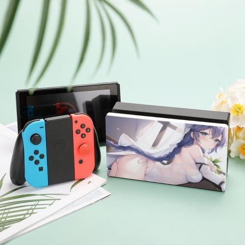Roxy Migurdia Mushoku Tensei Switch Dock Cover, Switch Base Protective Shell, Stylish, Slim, Lightweight, Protective Case for Switch Dock, Console Sto
