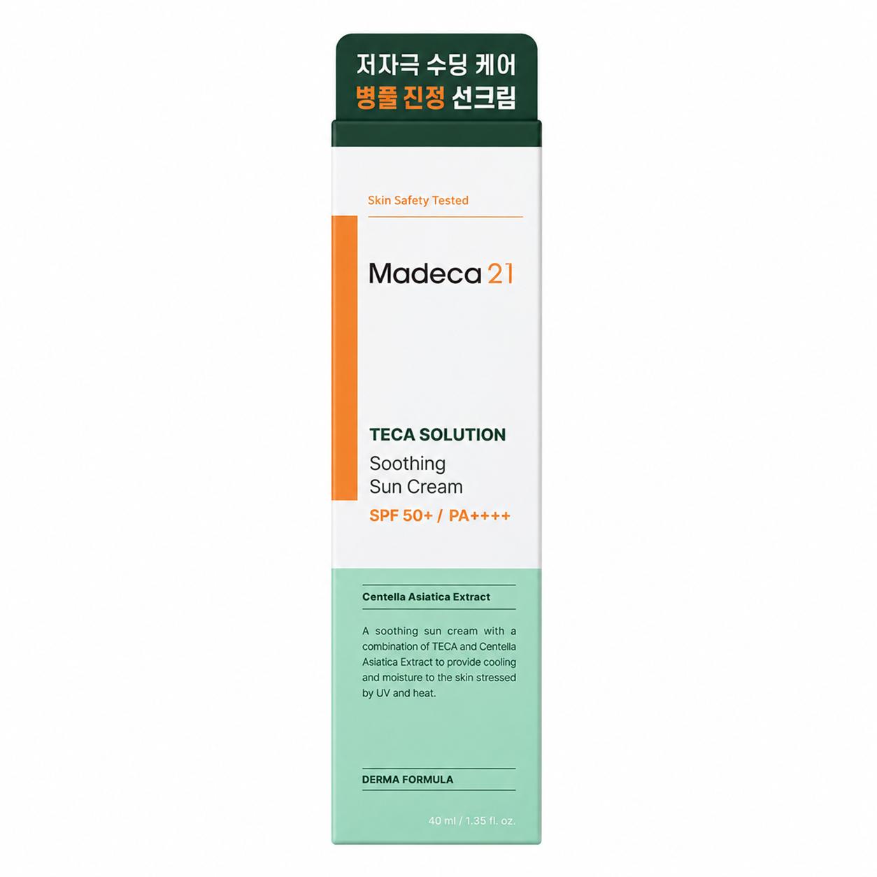 Madeca21 TECA Solution Soothing Sun Cream 40ml SPF50+ PA++++