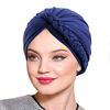 Women Muslim Hijab Bohemia Printing Pre-Tied Twisted Braid Turban Hat Elastic Handmade Bandanas Arab Wrap Chemo Cap Turbante