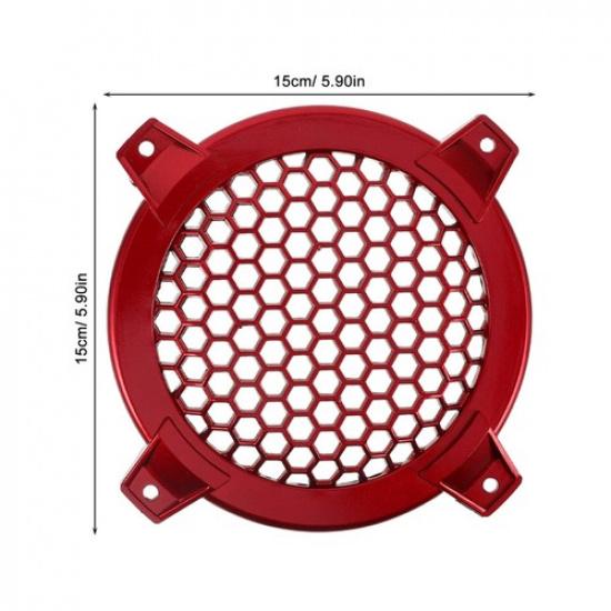 2 Pcs Car Speaker Grille Frame Protective Cover Loudspeaker Net Covers Plastic