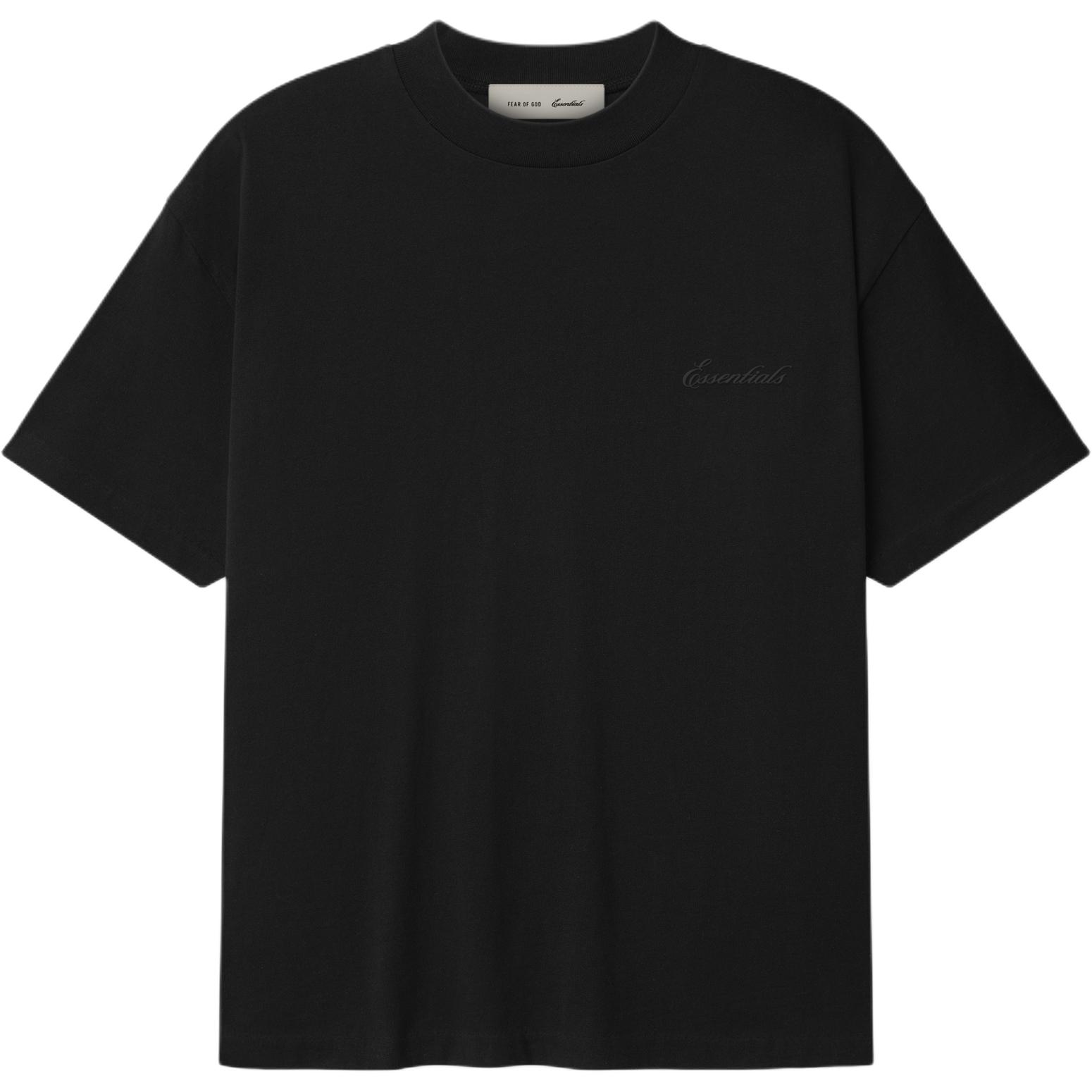 

Fear Of God Essentials Classic Short Sleeve Tee Vintage Black Unisex Tops 125AS264492F XS