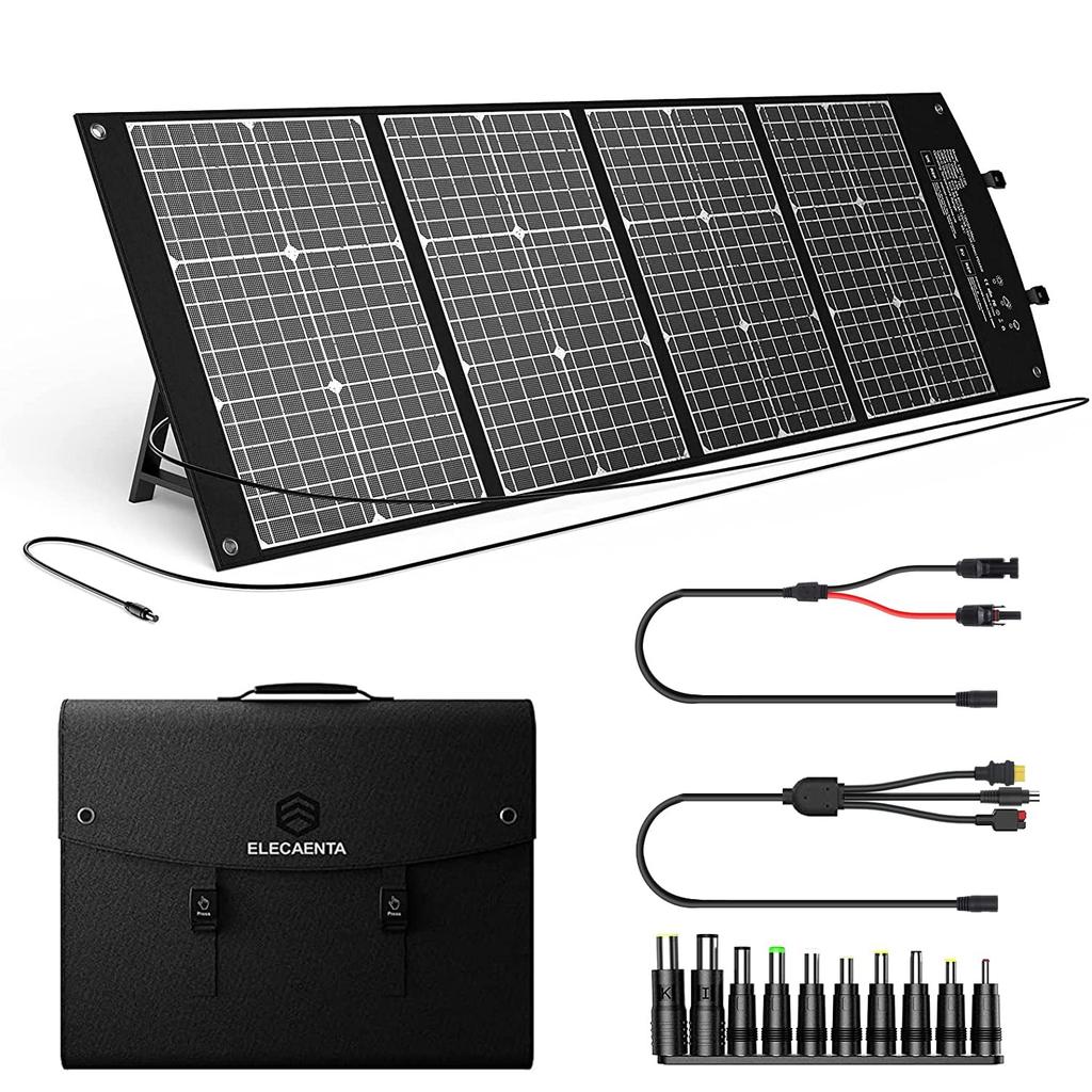 ELECAENTA Solar DC XT60 Anderson DC8020 with MC4 3M DC Backflow Parallel for Solar Outdoor Car and Emergency Preparedness Panel, 120W, PD45W/QC3.0,