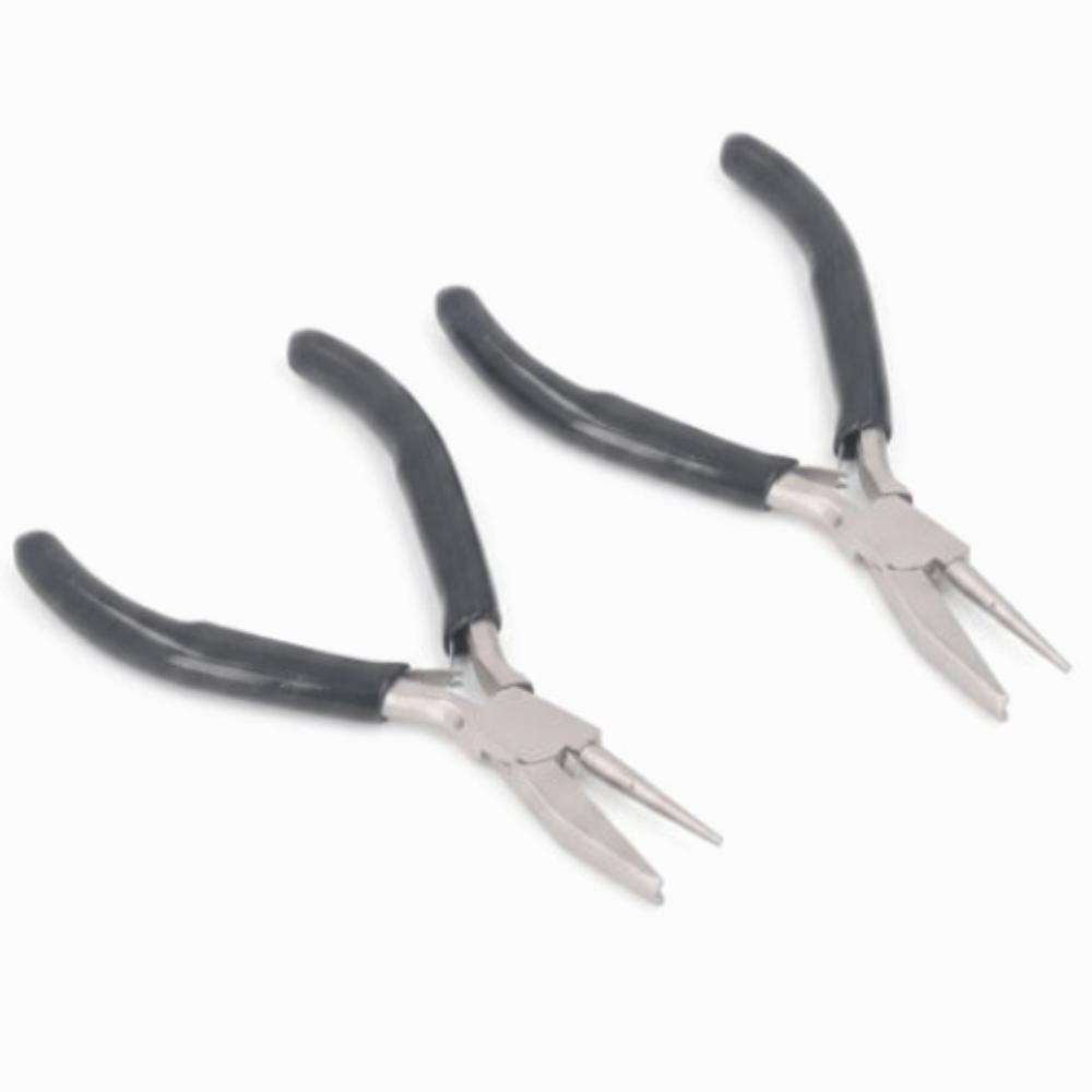 2pcs Wire Bending Wire Looping Pliers Half Concave Nose Wire Bending Pliers For Beading