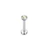 Bobisty 16G Hypoallergenic Stainless Steel Labret Lip Stud Piercing for Women Men CZ Forward Helix Earrings Cartilage Piercing