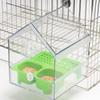 Removable External Parrot Feeder For Outdoor Use, Bird Feeder House, Transparent Bird Bath, Easy To And Clean