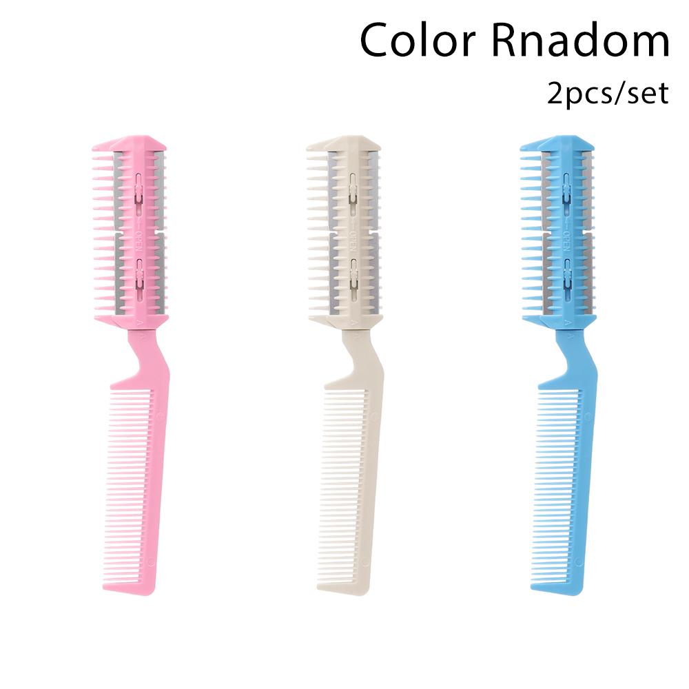 Plastic Durable Hairdressing Tool Fur Cleaner Disassembled Cut Thinning Cat Brush Pet Hair Trimming Grooming Comb Dog Scissor