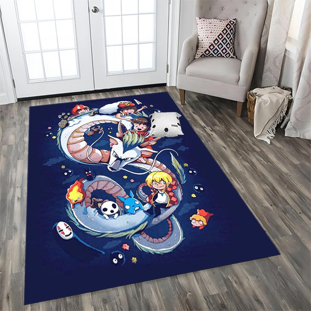 My Neighbor Totoro Fantasy for Living Room Rug, Bedroom, Study Room, Hallway Decoration, Perfect for Home Decoration or Holiday Gifts