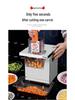 Multifunctional Stainless Steel Vegetable Dicer: Commercial-Grade Dicing, Shredding, and Slicing Machine for Large-Scale Canteen Use