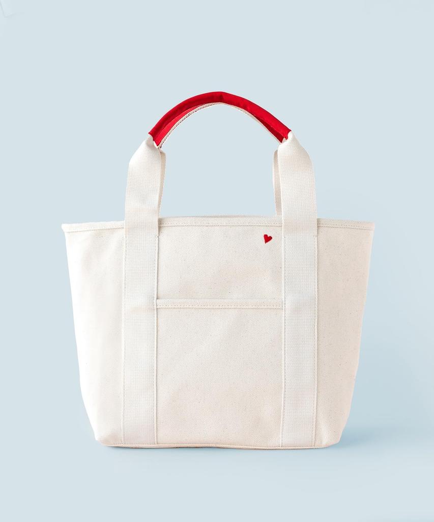 [TOCCA] LUCKY SHOWER CANVASTOTE Canvas Tote Bag (Off-White X Heart Pattern 2) Available In Otona Hyakka Collaboration Colors (Online & Select Stores