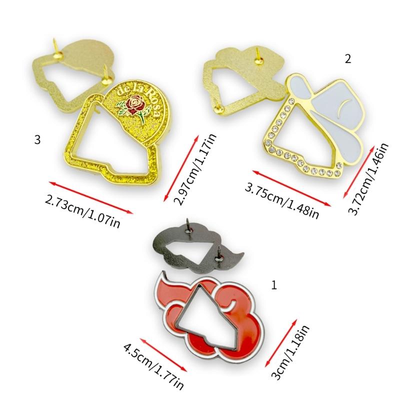 Metal Hat Pin Elegant Enamel Brooch Creative Decoration Pins Personalized Pin for Hats and Jackets Clothing Decorations