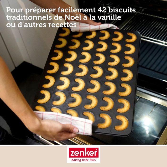 Moule à pâtisserie - zenker - 7420 - anti-adhésif - 42x32x1 cm - 42 pièces