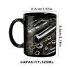 Creative Coffee Mug For Mechanics Mechanic Toolbox Set Mug Toolbox Coffee Cup Black Ceramic Mug For Coffee Ceramic Mug