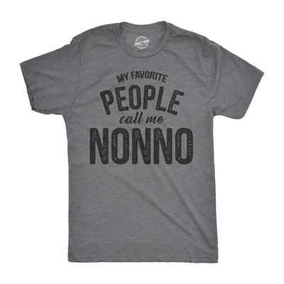 Funny Grandpa T-Shirt, My Favorite People Call Me Nonno