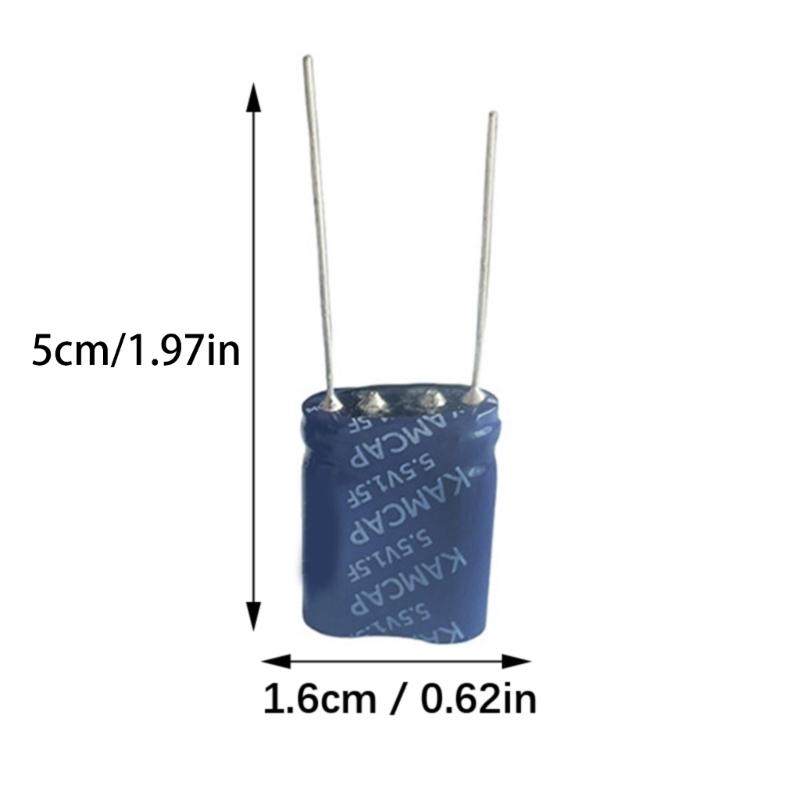 Instantly Use Supercapacitor Module 5.5V 1.5F Prewired Voltages Balance Super Capacitor Embedde System Power Solution