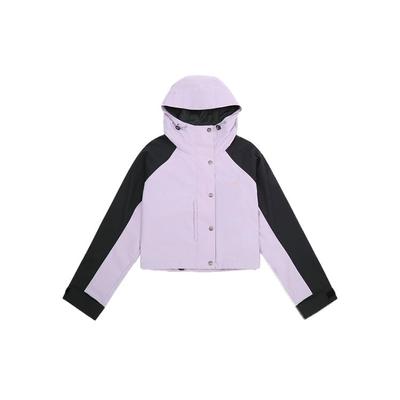 Levis Color Block Short Hooded Jacket Women Jackets Purple 23452-0000
