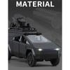 1/32 Tesla Cyber the Truck Pickup Alloy Camping RV Car Model Diecasts Metal Toy Van Motorhome Touring Car Model Sound Light Kids Gifts