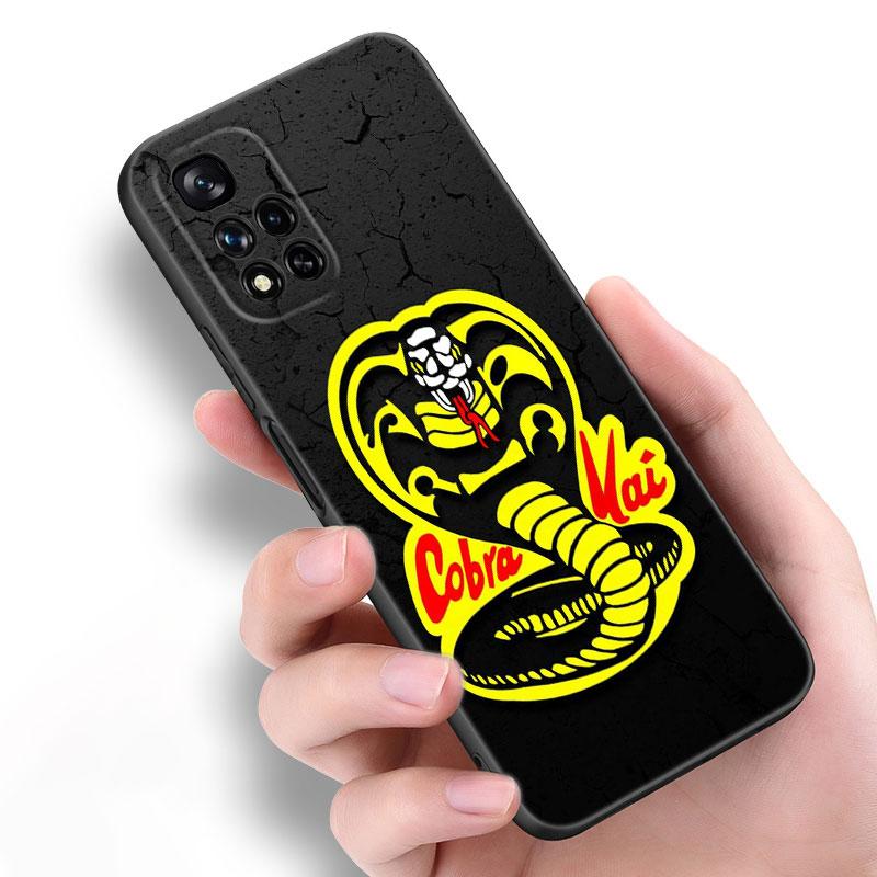 Cobra Kai Schlange Schwarz Silikon Handyhülle Für Xiaomi POCO X3 X4 NFC F5 M3 M4 M6 X5 X6 Pro F3 F4 GT 5G C55 C65 M5