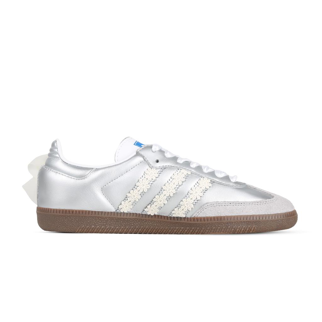 Adidas Originals SAMBA OG Butterfly Blossom Non slip Lightweight Low top Skateboard Shoes Unisex Silver B75806(Team368-)