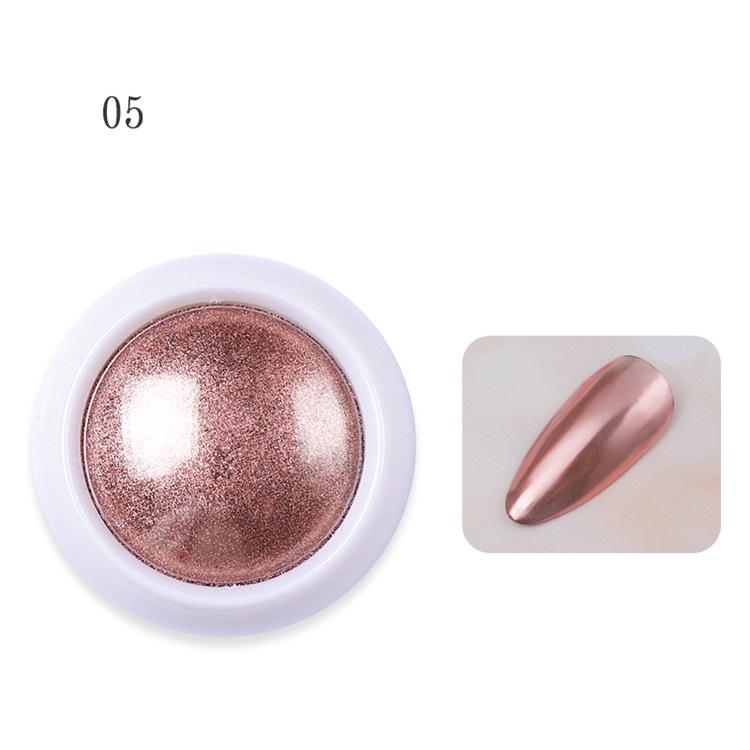 Rose Gold Glitter Nail Magic: Electroplating Mirror Powder