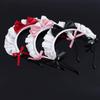 Maid Make Up Girls Lace Wash Face Women Accessories Korea Style Headband Lolita Hair Band Bow
