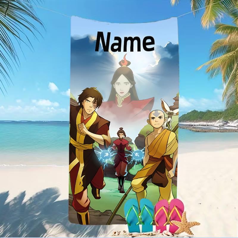 Customizable personalized beach towels Avatar The Last Airbender themed designs.Suitable for the beach, yoga, sports;ideal as beach accessories