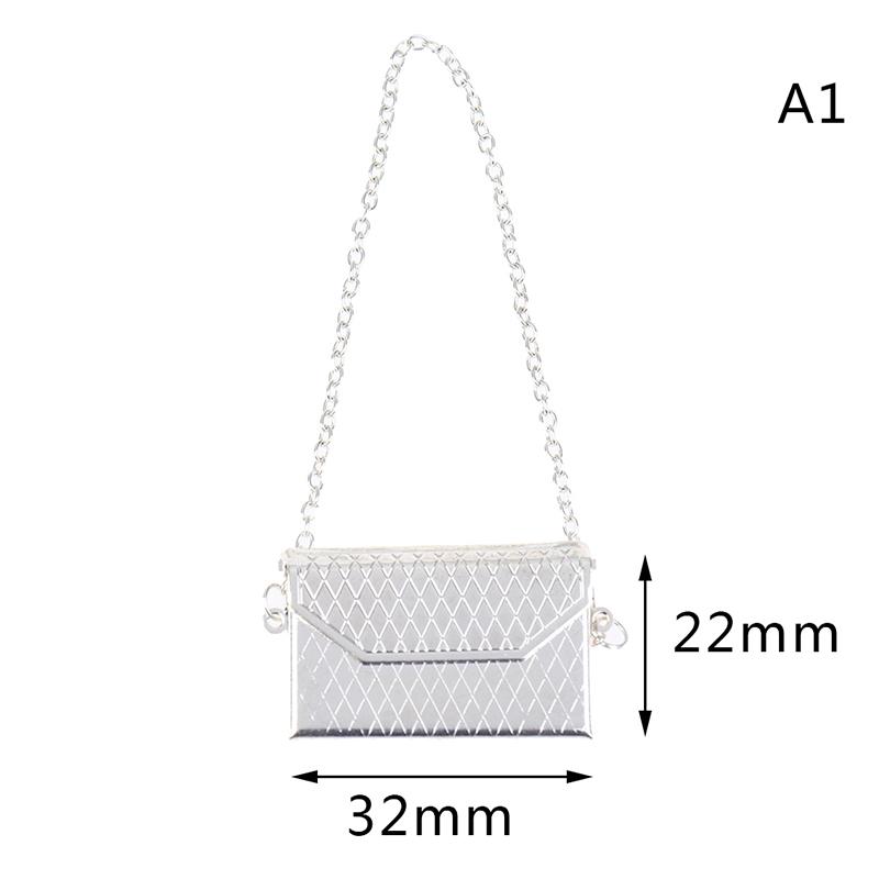 1:6 1:12 Dollhouse Miniature Bag Backpack Shoulder Bag Shopping Purse Handbag Bucket Bag Doll Decor Adjustable Shoulder Straps