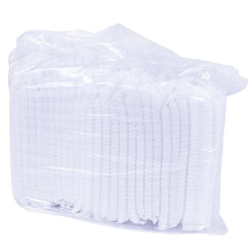Disposable Non-Woven Dust Barrier Hair Net Caps (100-Pack) One Size (100 Pcs) белый