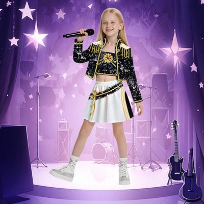 Kpop Demon Hunter Girls Lumi Mira Zoe Cosplay Costume Full Set K-POP Girl Group Halloween Party Uniform Stage Performance Outfit