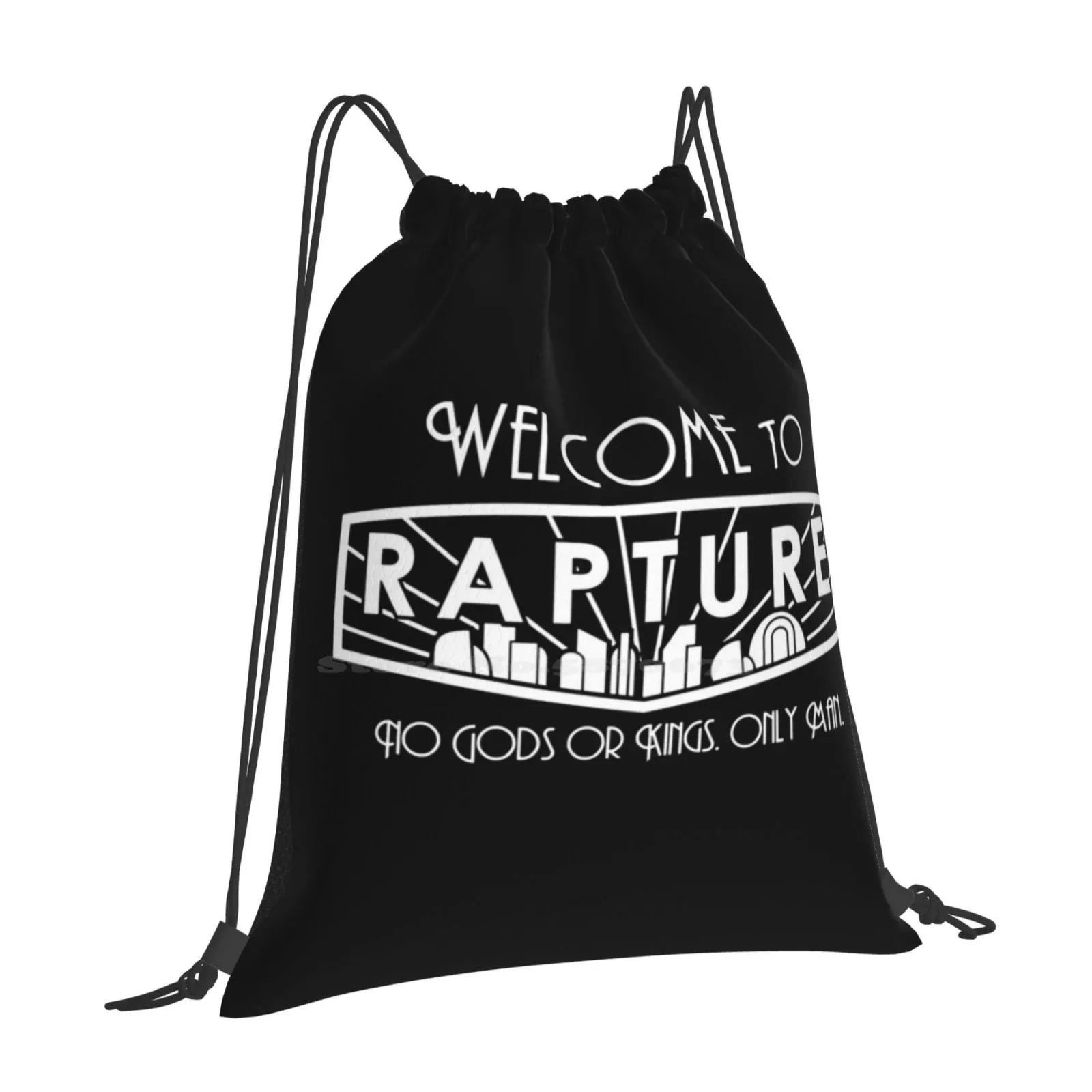 Добро пожаловать в Rapture Школьный рюкзак большой емкости Сумки для ноутбука Bioshock Добро пожаловать в Rapture Bioshock Rapture OneSize