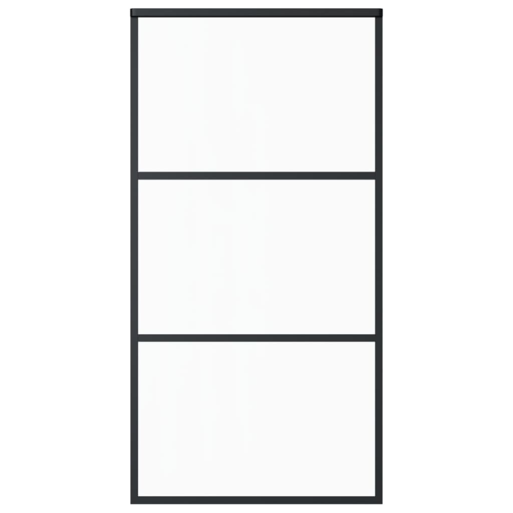 Vidaxl Sliding Door With Hardware, EsG Glass And Aluminium, 102X205 Cm