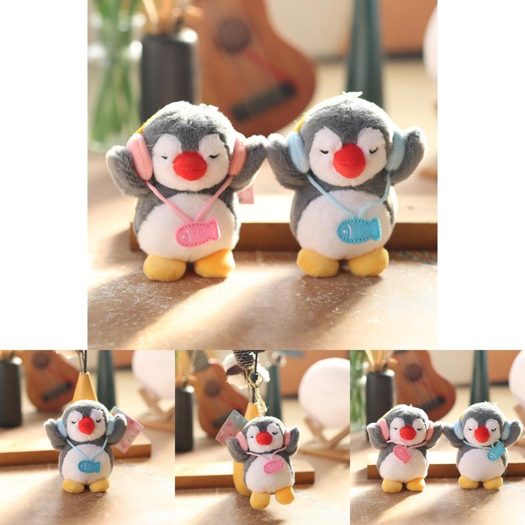 Penguin Plush Keychain Backpack Accessory Super Soft Stuffed Toy For Teens