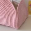 Minimalist Woven Portable Multi-Purpose Cotton Rope Organizer Basket: Handbag for Working Moms