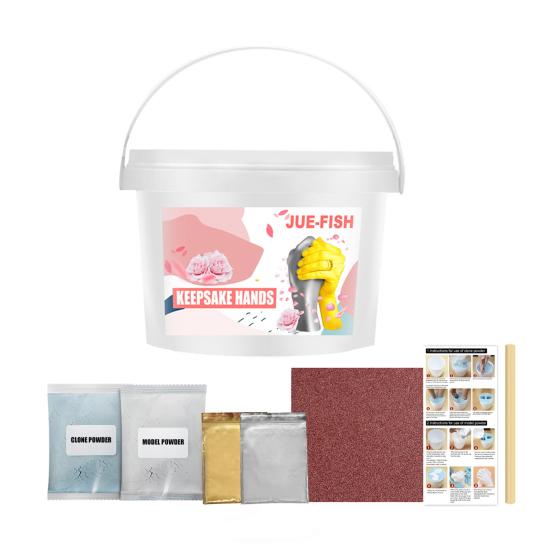 

1 Набор для ручного литья Легкий в использовании Безопасный Детальный Набор для ручного литья DIY на День рождения белый