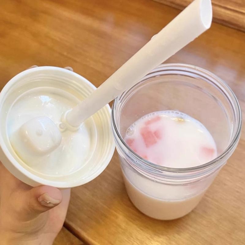 500/850Ml Water Bottles Juice Milk Plastic Cup With Lid Straw Bubble Tea Coffee Cups Transparent Large Capacity Drinkware
