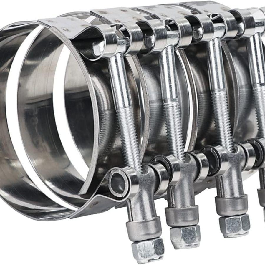 Working Range T-Bolt Stainless Steel Clamp Fit for 3.0'' ID Turbo Intercooler Ho