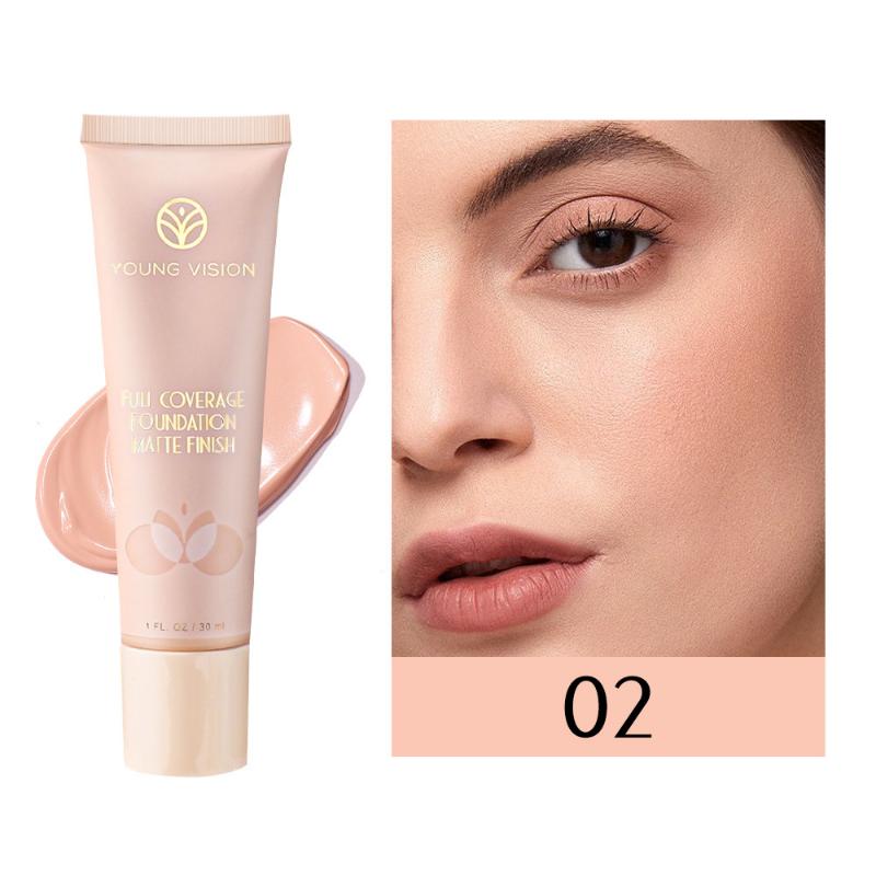 6-color Liquid Foundation, Invisible Modification of Skin Color, Foundation Cream, Concealer, Matte and Moisturizing