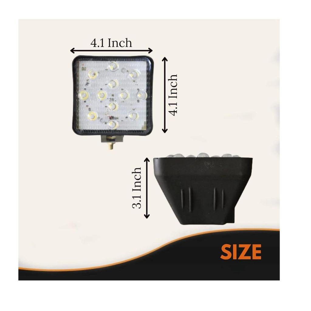 LED Pods 8SZT 24V Flood LED Światła Off-Road Super Jasne | Światło Drogowe Przeciwmgielne Robocze do Ciężarówki SUV Łodzi Traktora JCB