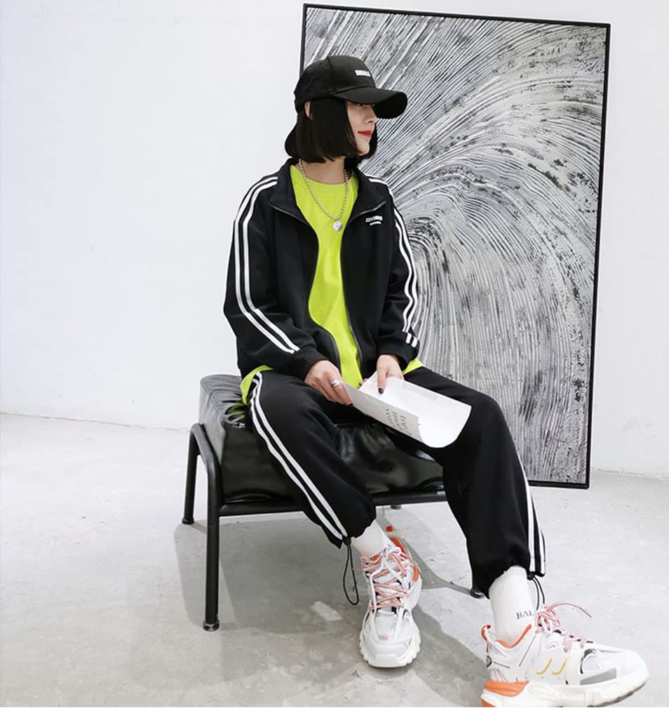 Tracksuit Set with Loose Plus C2231A D.IIZOO Women's Korean-Style Set, 2-Piece Hoodie, Activewear, Casual, Sportswear, Loungewear, Fit, Sizes,