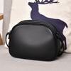 100% Genuine Cowhide Leather Female Small Messenger Bag 3 Layers Zipper Pockets Quality Women Solid Color Luxury Shoulder Bag