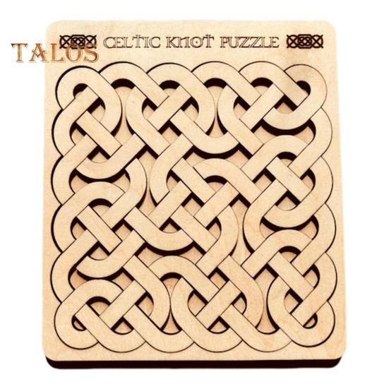 

Деревянная головоломка с кельтским узлом, головоломка из цельного дерева, головоломка для детей и подростков, взрослых, развивающая игрушка