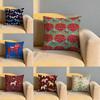 Dala Horse Print Cushion Cover Soft Reversible  Durable Pillow Cover  MultiScene Use for Home  Car Daily Comfort