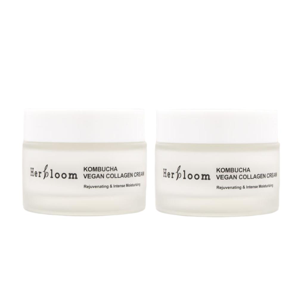 Herbloom Kombucha Vegan Collagen Deep Hydrating Cream 50ml (2-Pack)