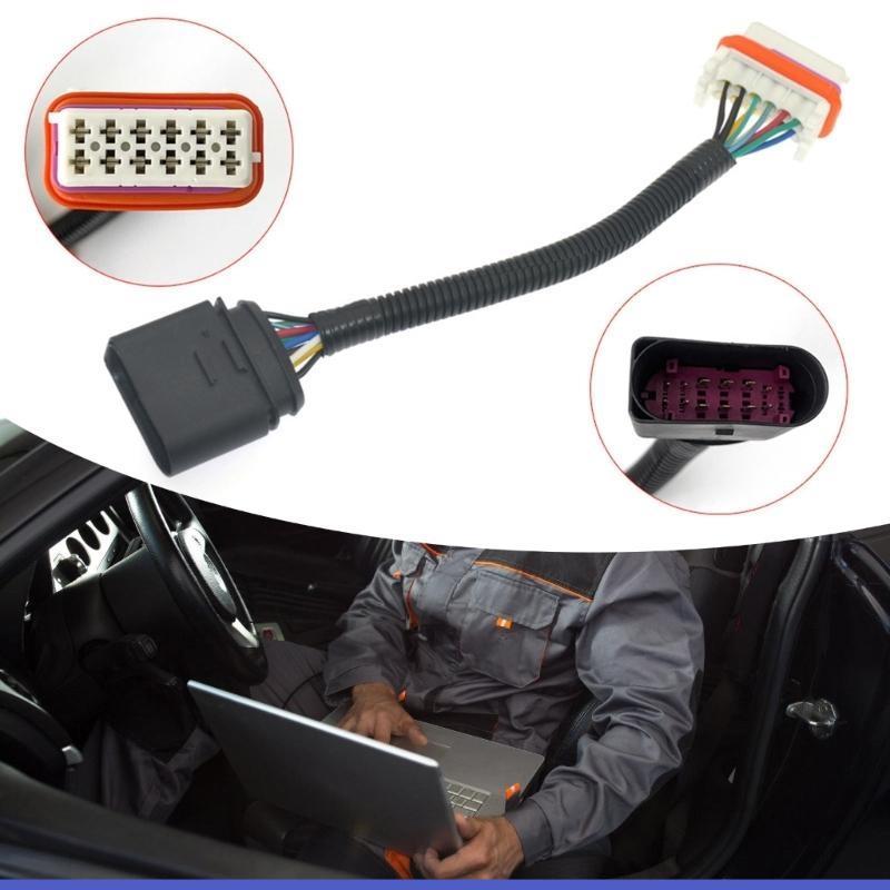 L41A High Performances Vehicle Halogen Headlight Wiring Harness Cable Connector 12 Pin for 7L6971071A Front Light Upgrading