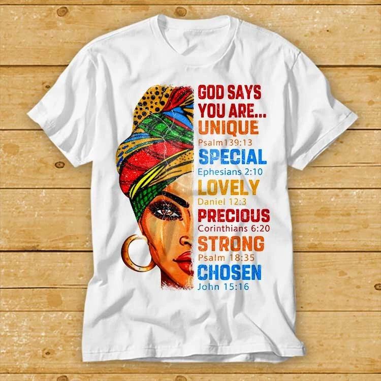 God Says You Are Unique Special Lovely Precious Strong Priest T Shirt 2174 S