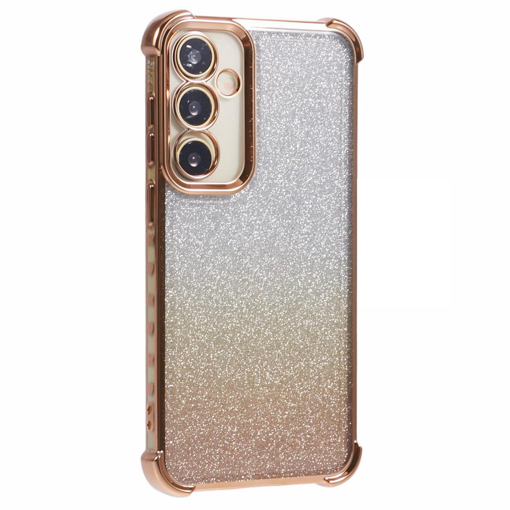 For Samsung Galaxy S23 FE TPU Case Glitter Gradient Electroplated Anti-Drop Phone Cover