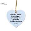 Friendship Ornaments for True Friends Star/Heart Shape Friendship Keepsake Hanging Plaque Christmas Souvenir Gifts for Women Sisters